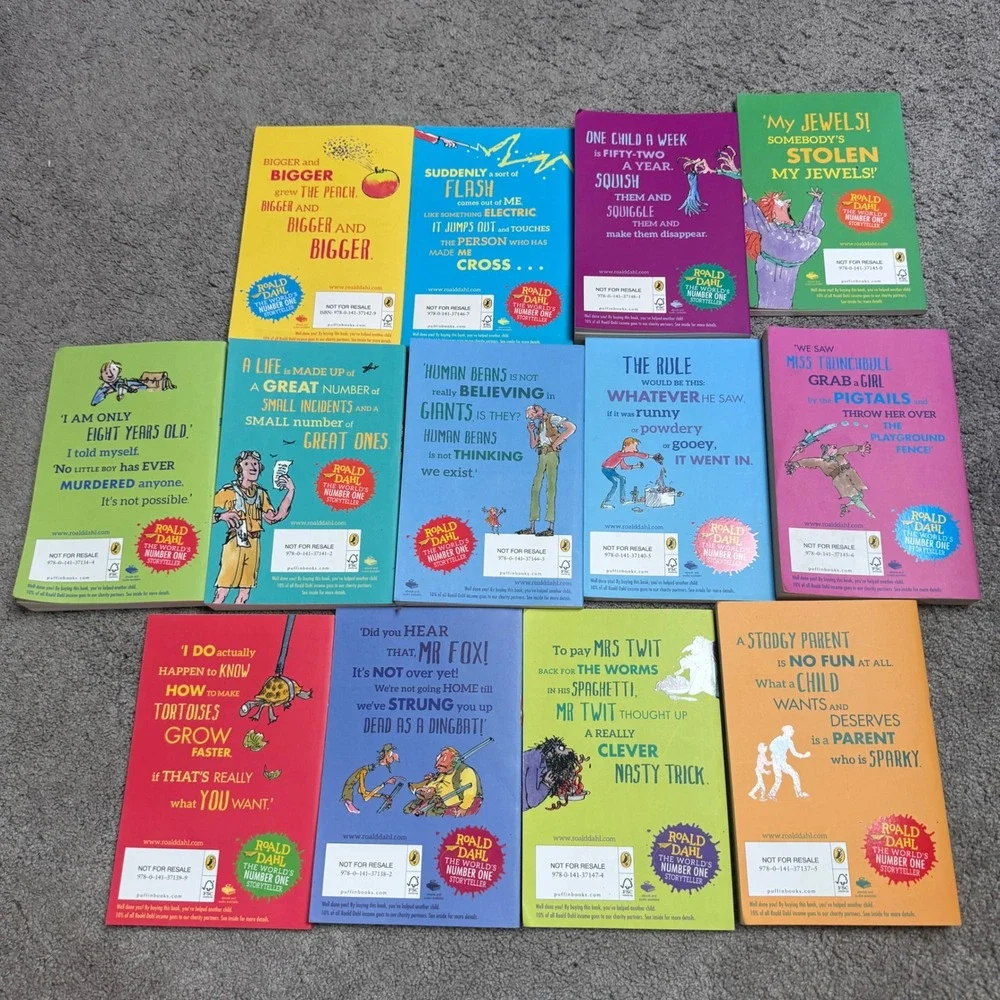 Roald Dahl Lot of 13 Paperback Children Books Matilda Charlie and the Chocolate